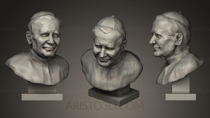 Busts and bas-reliefs of famous people (BUSTC_0302) 3D model for CNC machine